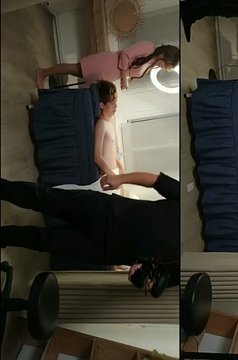 【吴梦梦】三个专业摄影师 还有一个女的 新到的极品女神 人工白虎粉穴 360度拍摄性爱全程 精彩香艳